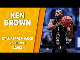 Star Performance. Ken Brown – 22 pts, 5 reb  5.6 from downtown in a BIG win @ Khimki!